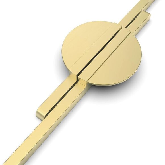 2 Pack Half Moon Cabinet Pulls Gold Drawer Pulls Semicircle Cabinet Handles Brus - Picture 1 of 8